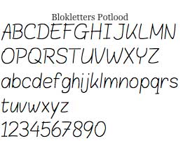 lokletters Potlood by LeFly Font